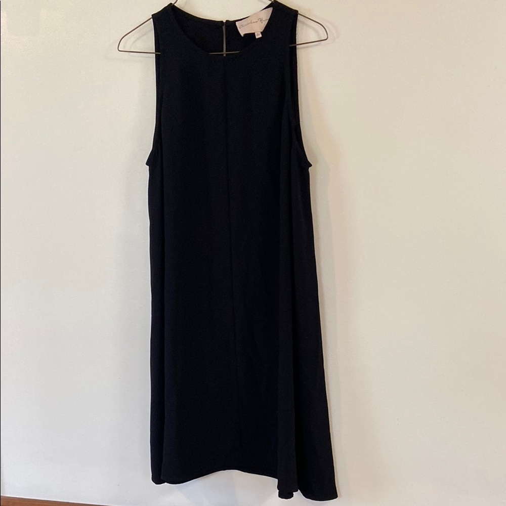 Charles Henry Black Sleeveless Sheath Midi Dress Size L